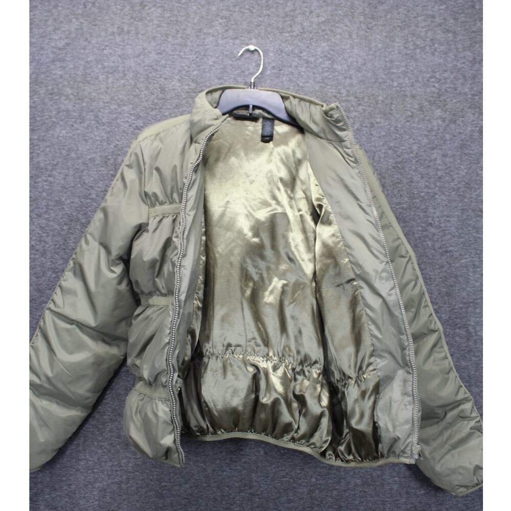 Dkny Active Womens Medium Down Puffer Jacket Green - image 3